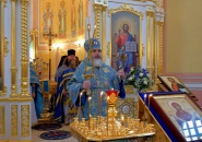 В праздник Покрова Пресвятой Богородицы Преосвященнейший епископ Мстислав совершил Божественную Литургию в пос. Апраксин.